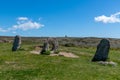 A view of Men-an-Tol standing stones, Cornwall