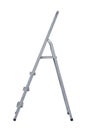 Side view of steel folding stepladder