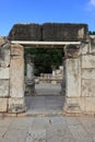 Side view of the Synagogue in Capernaum Royalty Free Stock Photo