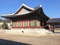 Side View of Taewonjeon Hall in Gyeongbokgung Palace in Seoul