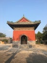 Side View of the Tombstone Pavilion in the Graveyard of Yuan Shih-kai