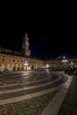Side view of the tower of vigevano Royalty Free Stock Photo