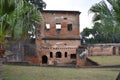 Side view of the Treasury House at the British Residency built by Nawab Asaf Ud-Daulah completed by Nawab Saadat Ali Khan in late