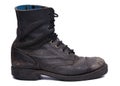 Used Army Boot - Side View Royalty Free Stock Photo