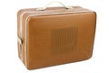 Side view of vintage suitcase turntable Royalty Free Stock Photo