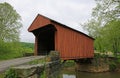 Side view at Walkersville covered bridge, 1903 Royalty Free Stock Photo