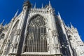 Side view of wall of Milan Cathedral Royalty Free Stock Photo