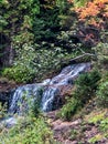 Side view of waterfall in Munising, Michigan Royalty Free Stock Photo