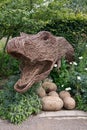 side view of a willow dinosaur head