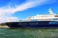 Side view of a yacht Carinthia VII in Venice, Italy