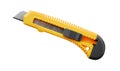 Side view of yellow utility knife Royalty Free Stock Photo