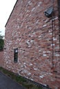 Side wall of modern house with different coloured bricks Royalty Free Stock Photo