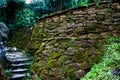 Side walls made of stones in Ciudad Perdada indigenous name Teyuna