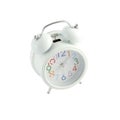 Side white alarm clock