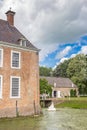 Side wing of the historic castle Nijenhuis in Wijhe Royalty Free Stock Photo