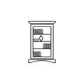 sideboard icon. Element of furniture for mobile concept and web apps. Thin line icon for website design and development, app