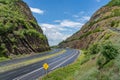 Sideling Hill road cut for I68 interstate near Hancock in Maryland Royalty Free Stock Photo