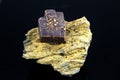 Siderite On Matrix Mineral Specimen Royalty Free Stock Photo