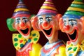 Sideshow Carnival Clowns Royalty Free Stock Photo