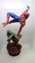 Sideshow Premium Format Exclusive 1/4 Spiderman the friendly neighborhood superhero shooting his web Royalty Free Stock Photo