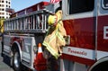 Sideview of Firetruck Royalty Free Stock Photo