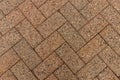 Sidewalk bricks with pattern figures Royalty Free Stock Photo