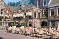 Sidewalk cafe in Haarlem, Netherlands