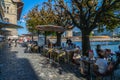 Sidewalk Cafe in Lucerne, Switzerland