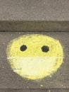 Sidewalk Chalk Face mask smilie face