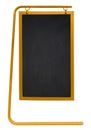 Sidewalk Chalkboard isolated - yellow