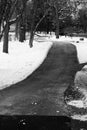 Sidewalk in Chicago suburbs Royalty Free Stock Photo