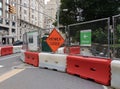 Sidewalk Closed, Central Park, NYC, NY, USA