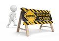 Sidewalk closed sign Royalty Free Stock Photo