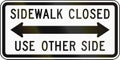 Sidewalk Closed