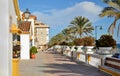 Sidewalk in Estepona Royalty Free Stock Photo