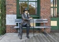 `Sidewalk Judge` by J. Seward Johnson in the historic district of Grapevine, Texas. Royalty Free Stock Photo