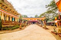 Sidewalk in Khmer Pagoda