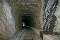 Sidewalk in Railroad Tunnel