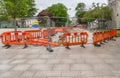 Sidewalk repair. Royalty Free Stock Photo