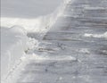 Sidewalk Shoveled Royalty Free Stock Photo