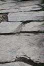 Sidewalk from stone path pavers, flagstone walkway Royalty Free Stock Photo