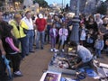 Sidewalk/Street Artist in Rome Italy