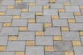 Sidewalk tiles with a new design, an exclusive product.