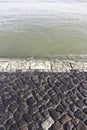 Sidewalk to walk on the seashore