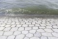 Sidewalk to walk on the seashore