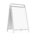 Sidewalk Whiteboard Isolated Royalty Free Stock Photo