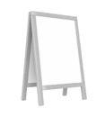 Sidewalk Whiteboard Isolated Royalty Free Stock Photo