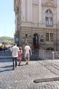 Sidewalks of paved stone Royalty Free Stock Photo