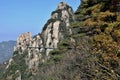 A sideway high in Mount Jiuhua, Nine Glorious Mountains Royalty Free Stock Photo