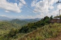 Sideway Landscape of The Road to Umphang. Mae Hong Son Province, Thailand Royalty Free Stock Photo